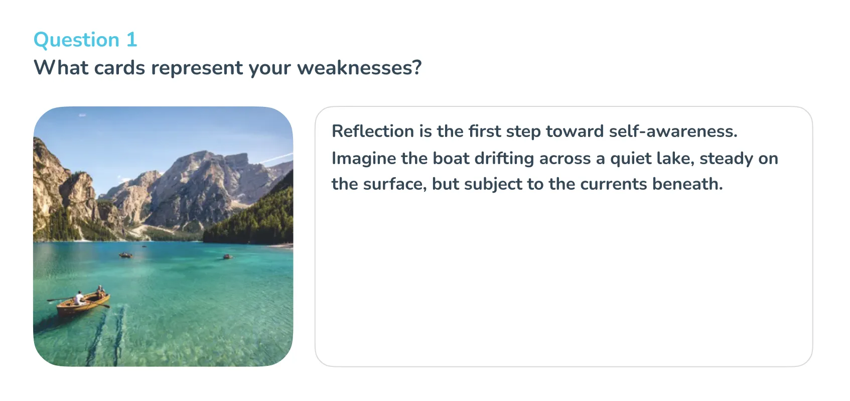 A client's chosen image with their reflection alongside